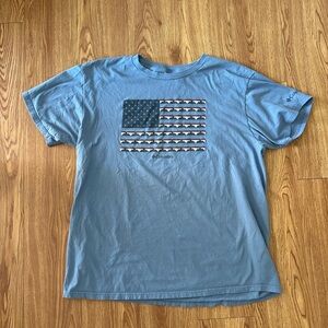 Columbia Flag Graphic Men's Tee - Blue
